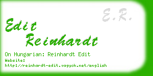 edit reinhardt business card
